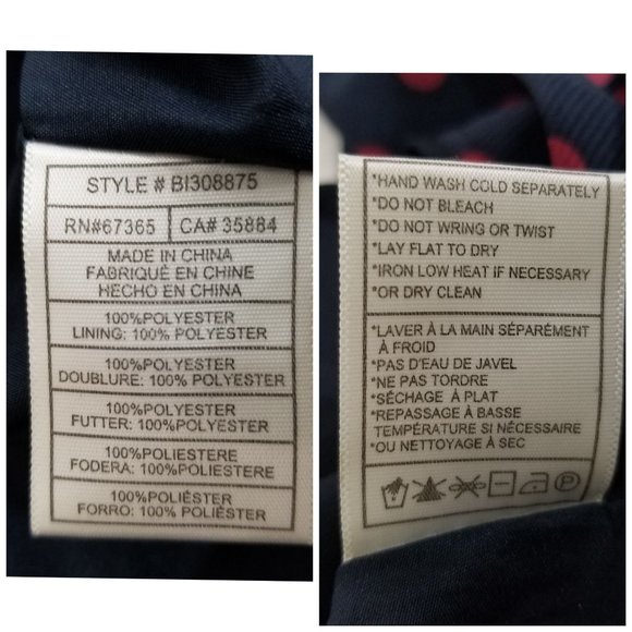 BB Dakota Dress 4 Navy Blue Red Polka Dot Lace V Pin Up Gothic Punk Alt Cosplay - Picture 9 of 9